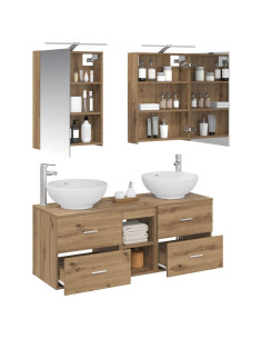 Set di mobili per il bagno 5 pcs Rovere Artigianale 2