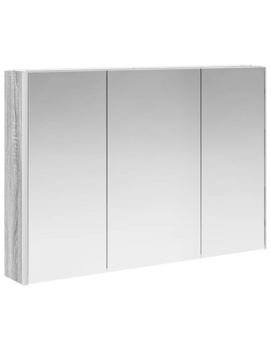 Set di mobili per il bagno 4 pcs Sonoma grigio