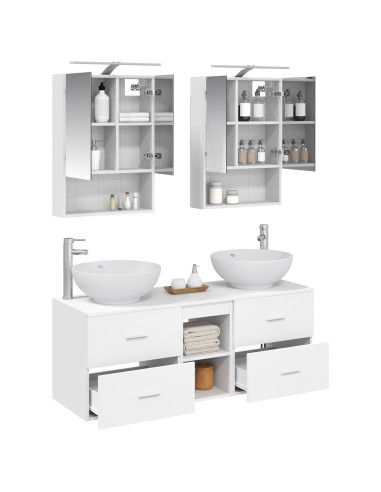Set di mobili per il bagno 5 pcs Bianco