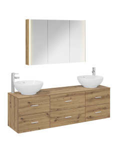 Set di mobili per il bagno 4 pcs Rovere Artigianale