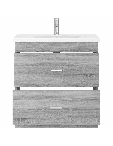 Set di mobili per il bagno Sonoma grigio 81 x 40 x 84,5 cm