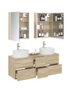 Set di mobili per il bagno 5 pcs Rovere Sonoma 2