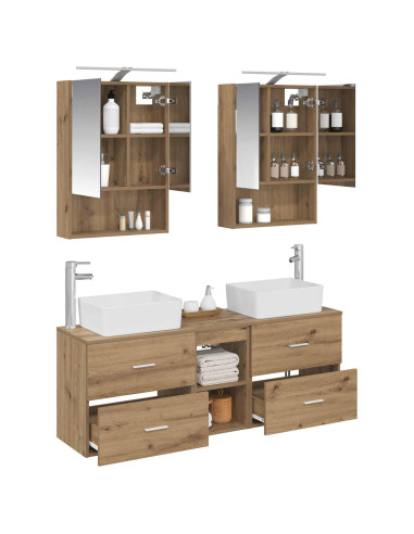 Set di mobili per il bagno 5 pcs Rovere Artigianale