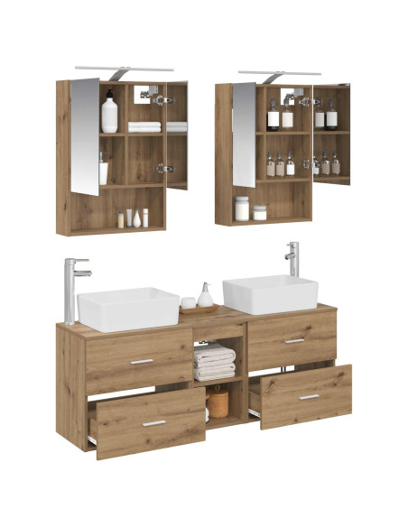Set di mobili per il bagno 5 pcs Rovere Artigianale