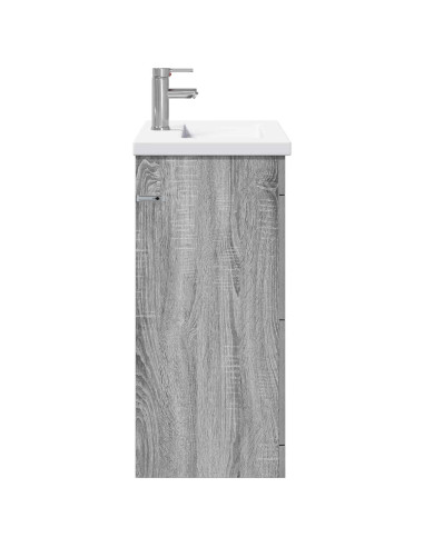 Set di mobili per il bagno Sonoma grigio 81 x 40 x 84,5 cm