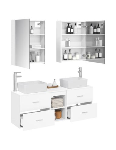 Set di mobili per il bagno 5 pcs Bianco