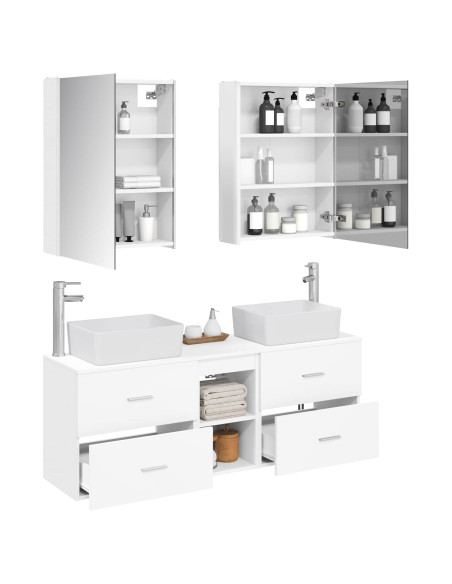Set di mobili per il bagno 5 pcs Bianco
