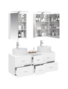 Set di mobili per il bagno 5 pcs Bianco 2