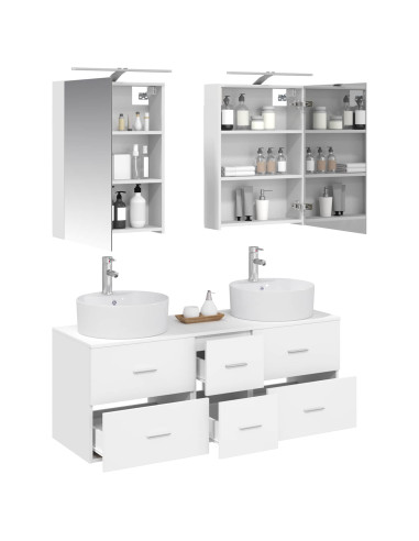 Set di mobili per il bagno 5 pcs Bianco