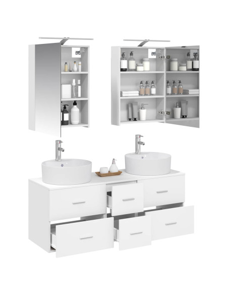 Set di mobili per il bagno 5 pcs Bianco