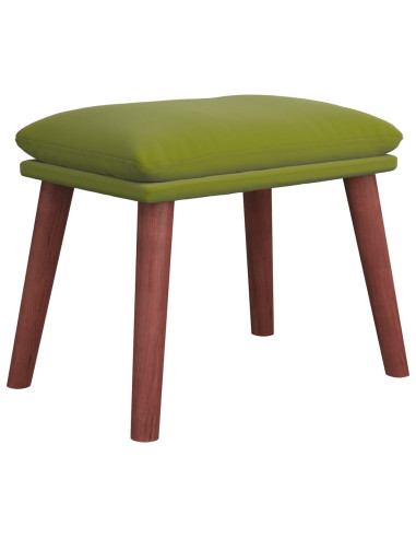Poggiapiedi Verde Chiaro 45x29,5x35 cm in Velluto