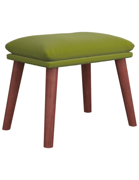 Poggiapiedi Verde Chiaro 45x29,5x35 cm in Velluto