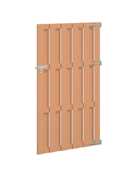 Cancello da giardino 100 x 180 cm WPC e Alluminio Marrone