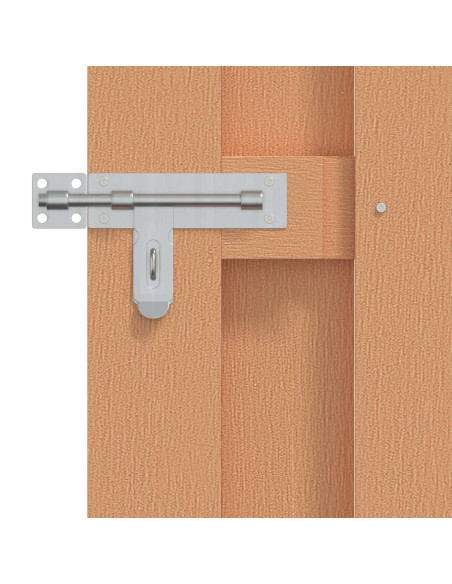 Cancello da giardino 100 x 180 cm WPC e Alluminio Marrone