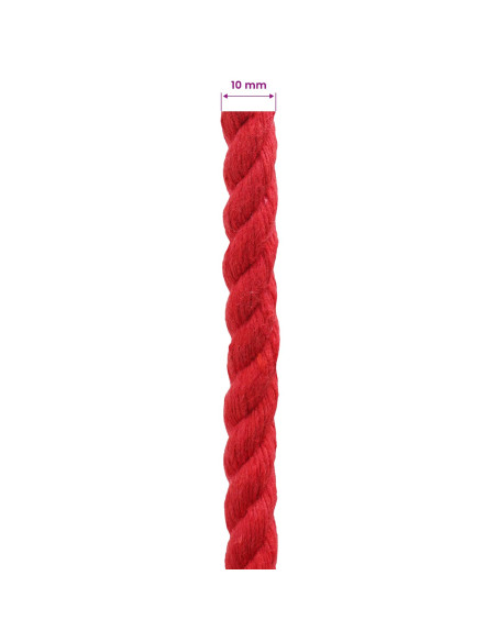 Corda Rosso 1 x 1 x 10000 cm Cotone
