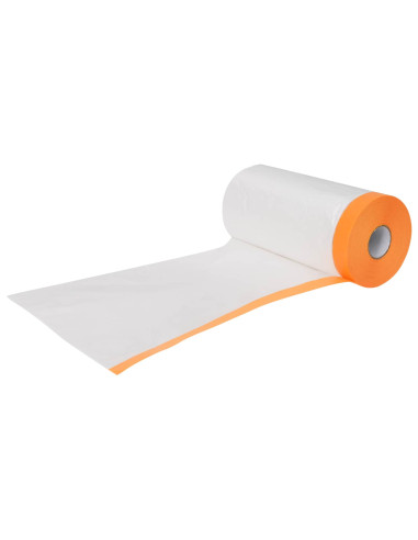 Telo per polvere con nastro adesivo 6 pcs 110 x 3300 cm HDPE