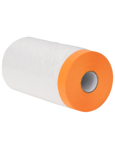 Telo per polvere con nastro adesivo 6 pcs 140 x 3300 cm HDPE