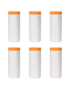 Telo per polvere con nastro adesivo 6 pcs 210 x 2000 cm HDPE 2