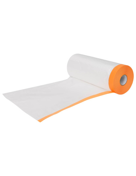 Telo per polvere con nastro adesivo 6 pcs 210 x 2000 cm HDPE
