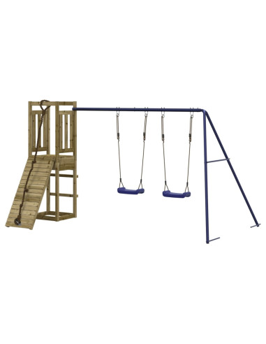 Set da Gioco da Esterno in Legno di Pino Impregnato