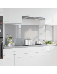 Schienale da cucina 2 pcs Grigio chiaro 90 x 60 cm