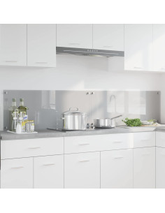 Schienale da cucina 2 pcs Grigio chiaro 100 x 40 cm