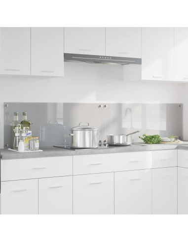 Schienale da cucina 2 pcs Grigio chiaro 100 x 40 cm