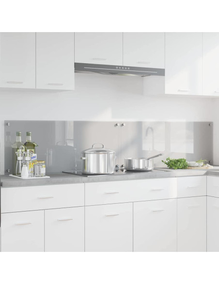 Schienale da cucina 2 pcs Grigio chiaro 100 x 40 cm