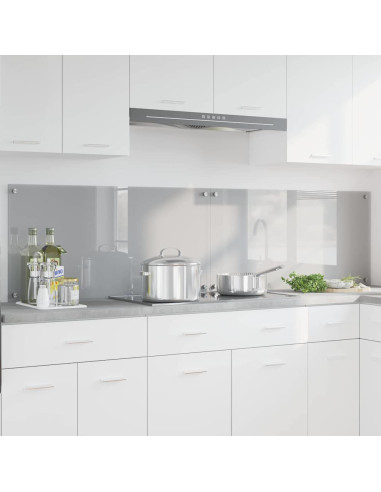Schienale da cucina 2 pcs Grigio chiaro 100 x 50 cm