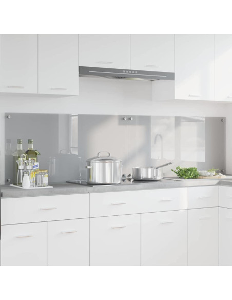 Schienale da cucina 2 pcs Grigio chiaro 100 x 50 cm