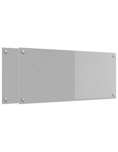 Schienale da cucina 2 pcs Grigio chiaro 90 x 40 cm