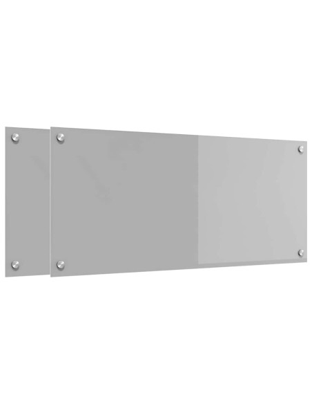 Schienale da cucina 2 pcs Grigio chiaro 90 x 40 cm