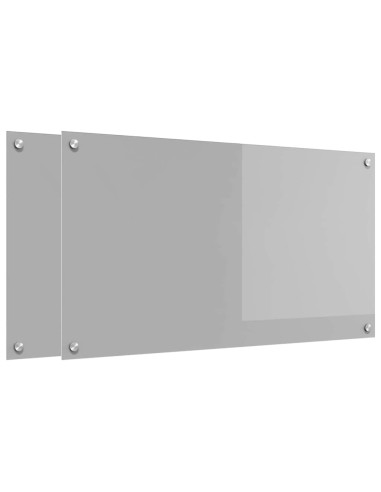 Schienale da cucina 2 pcs Grigio chiaro 90 x 50 cm