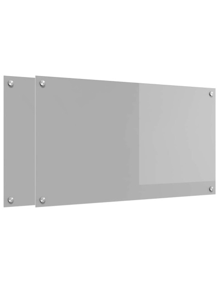 Schienale da cucina 2 pcs Grigio chiaro 90 x 50 cm