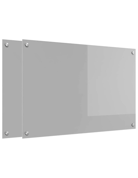 Schienale da cucina 2 pcs Grigio chiaro 90 x 60 cm