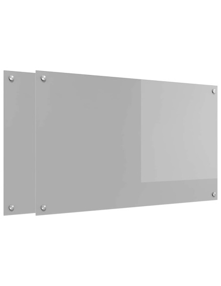 Schienale da cucina 2 pcs Grigio chiaro 100 x 60 cm