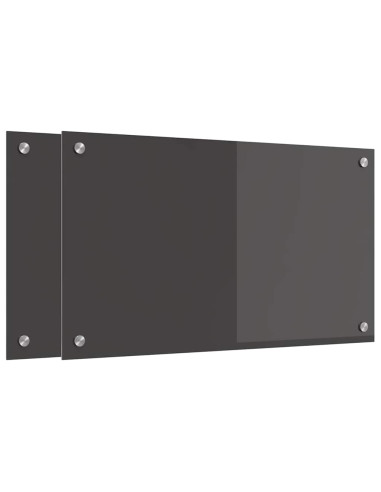 Schienale da cucina 2 pcs Grigio scuro 70 x 40 cm