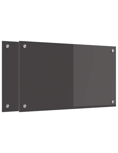 Schienale da cucina 2 pcs Grigio scuro 70 x 40 cm