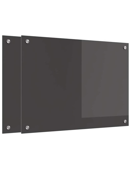 Schienale da cucina 2 pcs Grigio scuro 70 x 50 cm