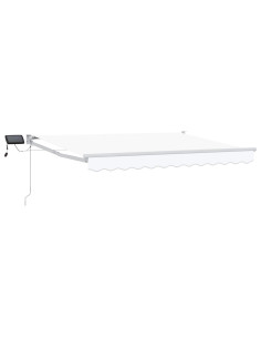 Tenda retrattile manuale con LED Bianco 3 x 2 m