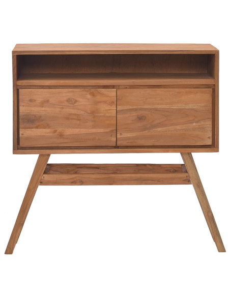 Tavolo Consolle 80x30x80 cm in Legno Massello di Teak
