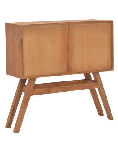 Tavolo Consolle 80x30x80 cm in Legno Massello di Teak