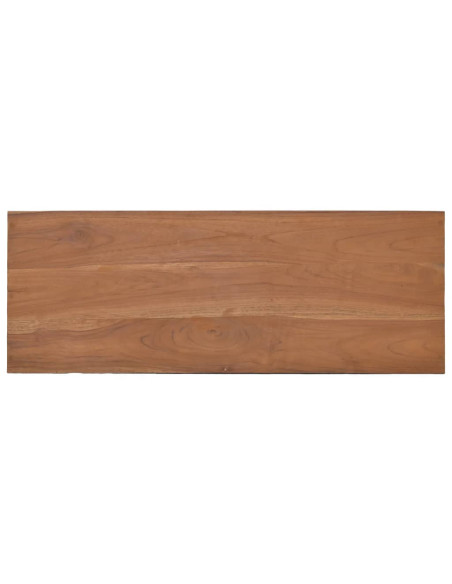 Tavolo Consolle 80x30x80 cm in Legno Massello di Teak