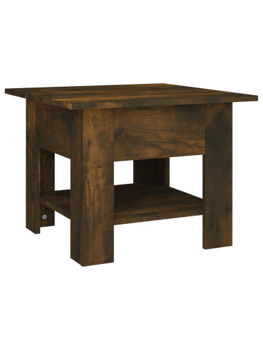 Tavolino da Salotto Rovere Fumo 55x55x42 cm in Truciolato