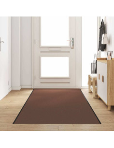 Tappetino Marrone e Nero 120 x 400 cm 100% Poliammide