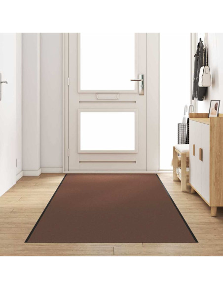 Tappetino Marrone e Nero 120 x 400 cm 100% Poliammide