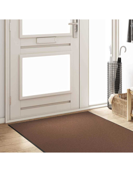 Tappetino Marrone e Nero 120 x 400 cm 100% Poliammide