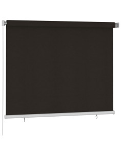 Tenda a Rullo per Esterni 180x140 cm Marrone HDPE