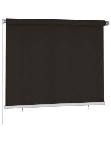 Tenda a Rullo per Esterni 180x140 cm Marrone HDPE