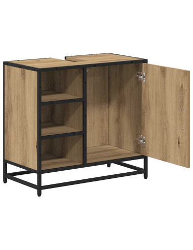 Mobile da Bagno con porta Rovere artigianale 65 x 33 x 60 cm